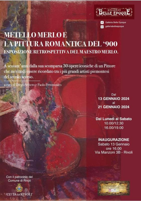 Metello Merlo e la pittura romantica del 900